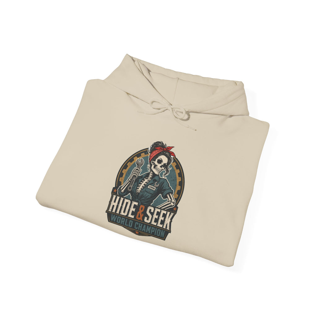 10mm Hide & Seek World Champion Hoodie | Funny Mechanic