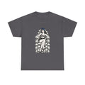 Skull Throne Pin-Up T-Shirt — Retro Goth Rockabilly Tee