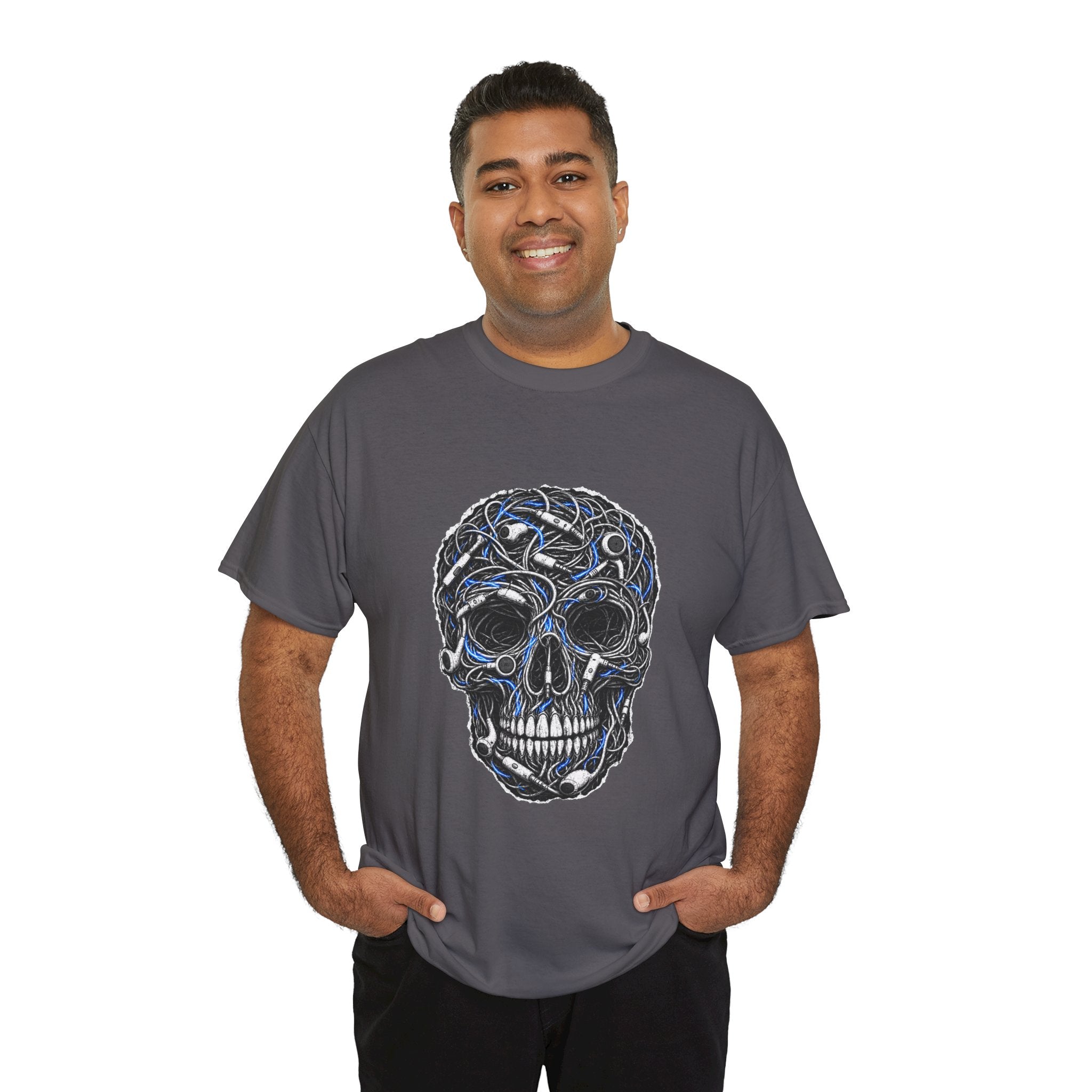 Sketched Celtic Skull Tee – Gothic Skull Graphic T-Shirt