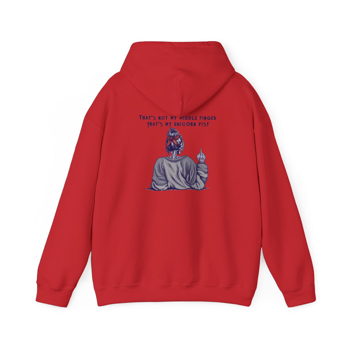 Hoodie — “That’s Not My Middle Finger, That’s My Unicorn Fist” Graphic Hoodie