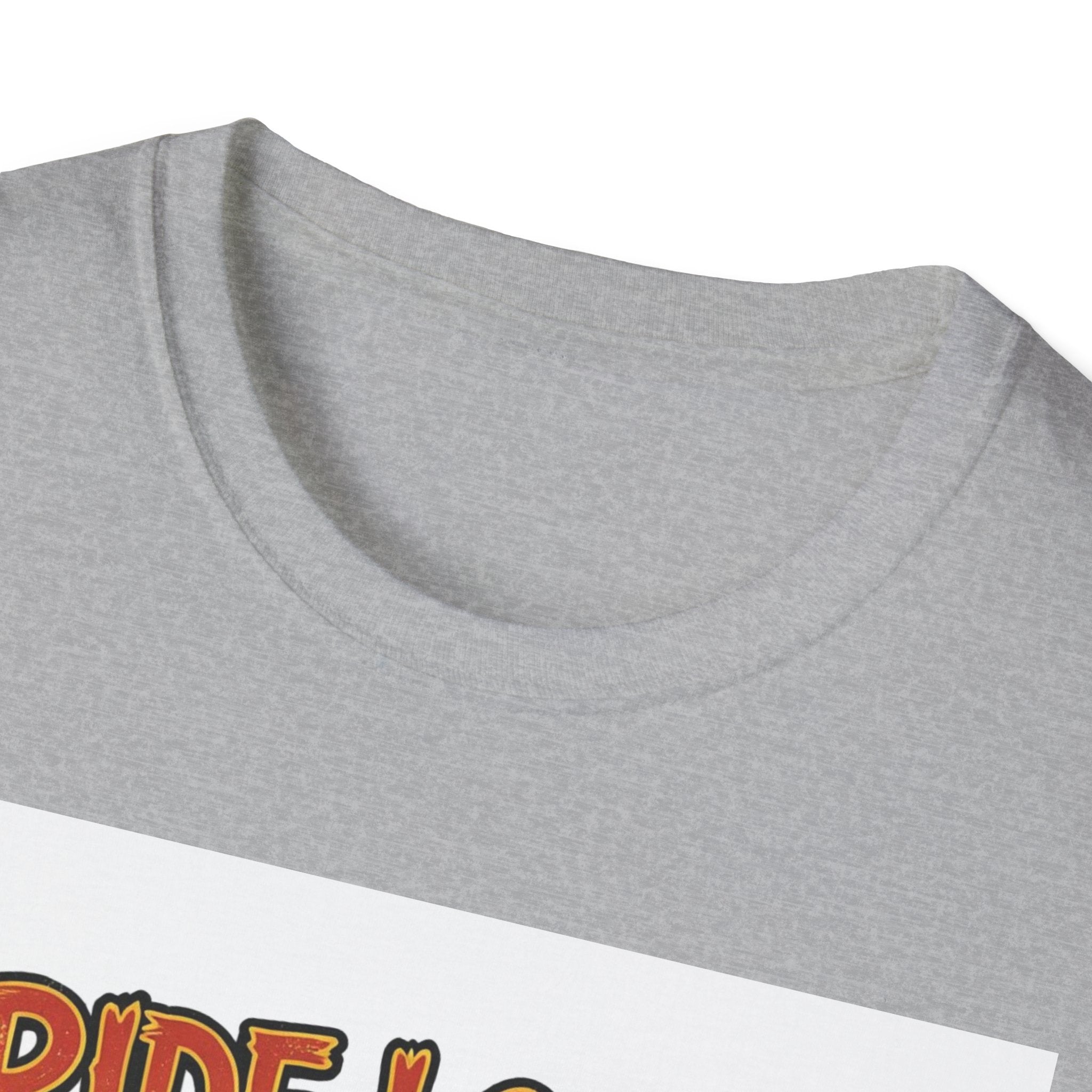 Ride Loud Die Dirty T-Shirt — Flaming Hot Rod with Skulls Moto Tee