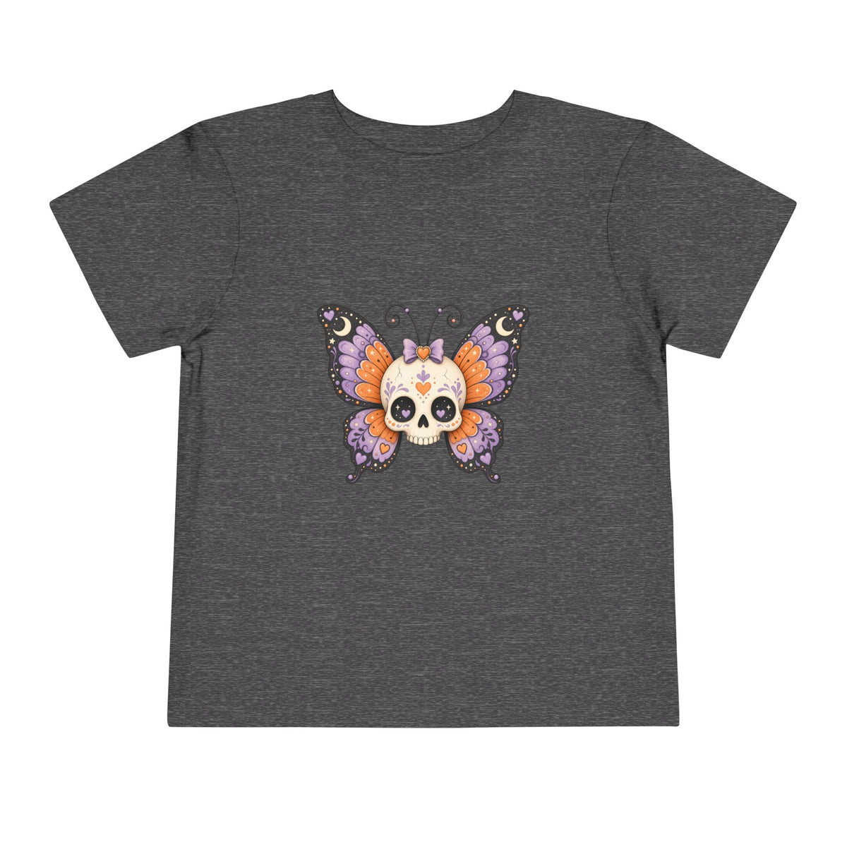Toddler Tee — Sugar Skull Butterfly Graphic (Day of the Dead Kids Shirt)