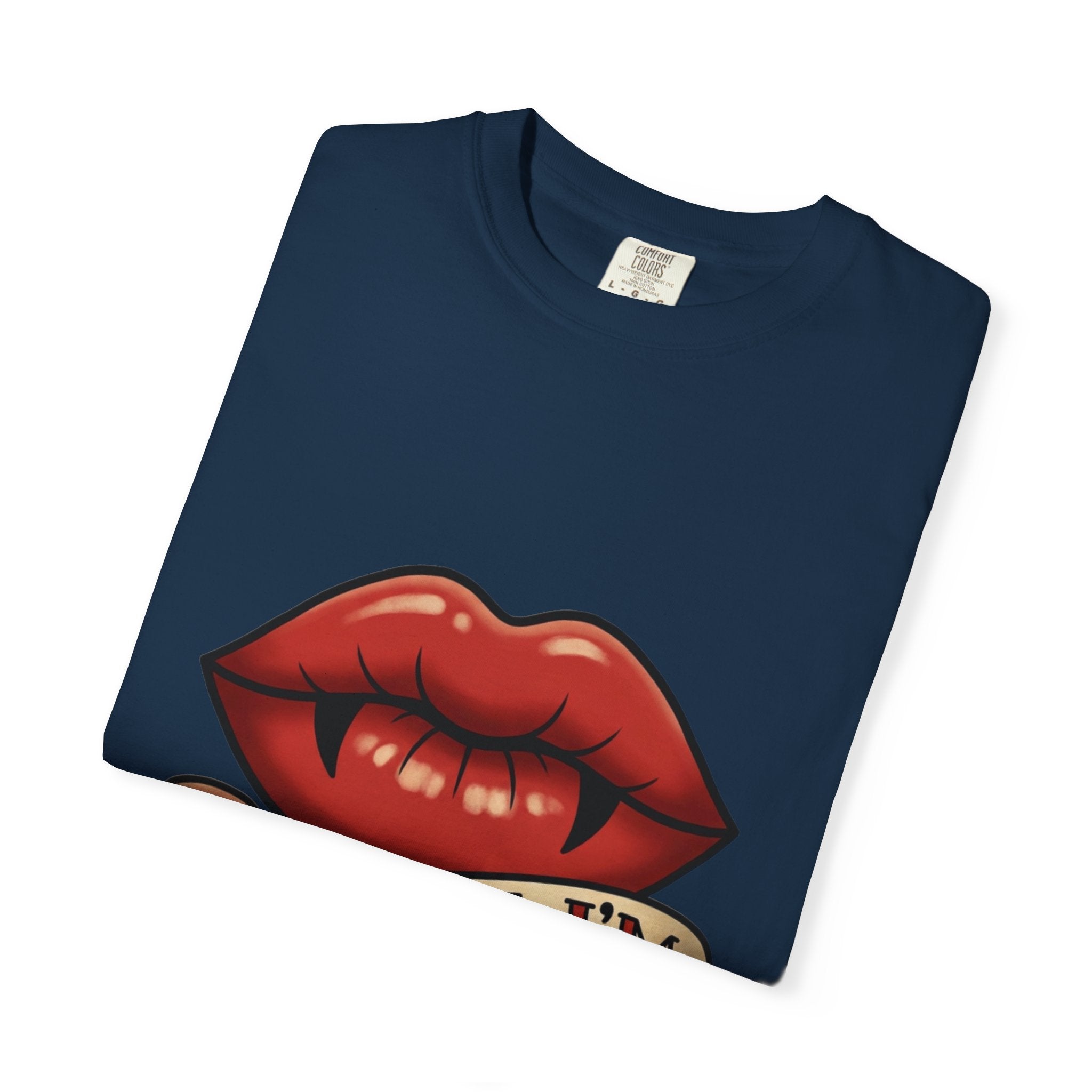 Vintage Tattoo Lips T-Shirt — "Bite Me, I'm Vintage" Graphic Tee