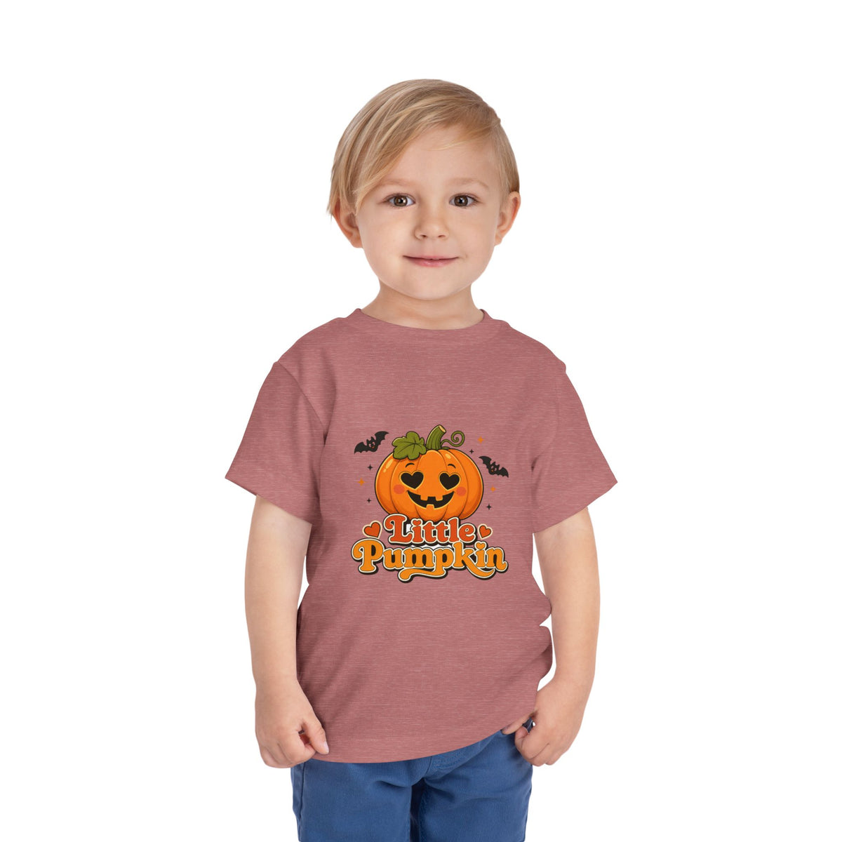 Toddler Tee — "Little Pumpkin" Halloween Jack-o'-Lantern Shirt