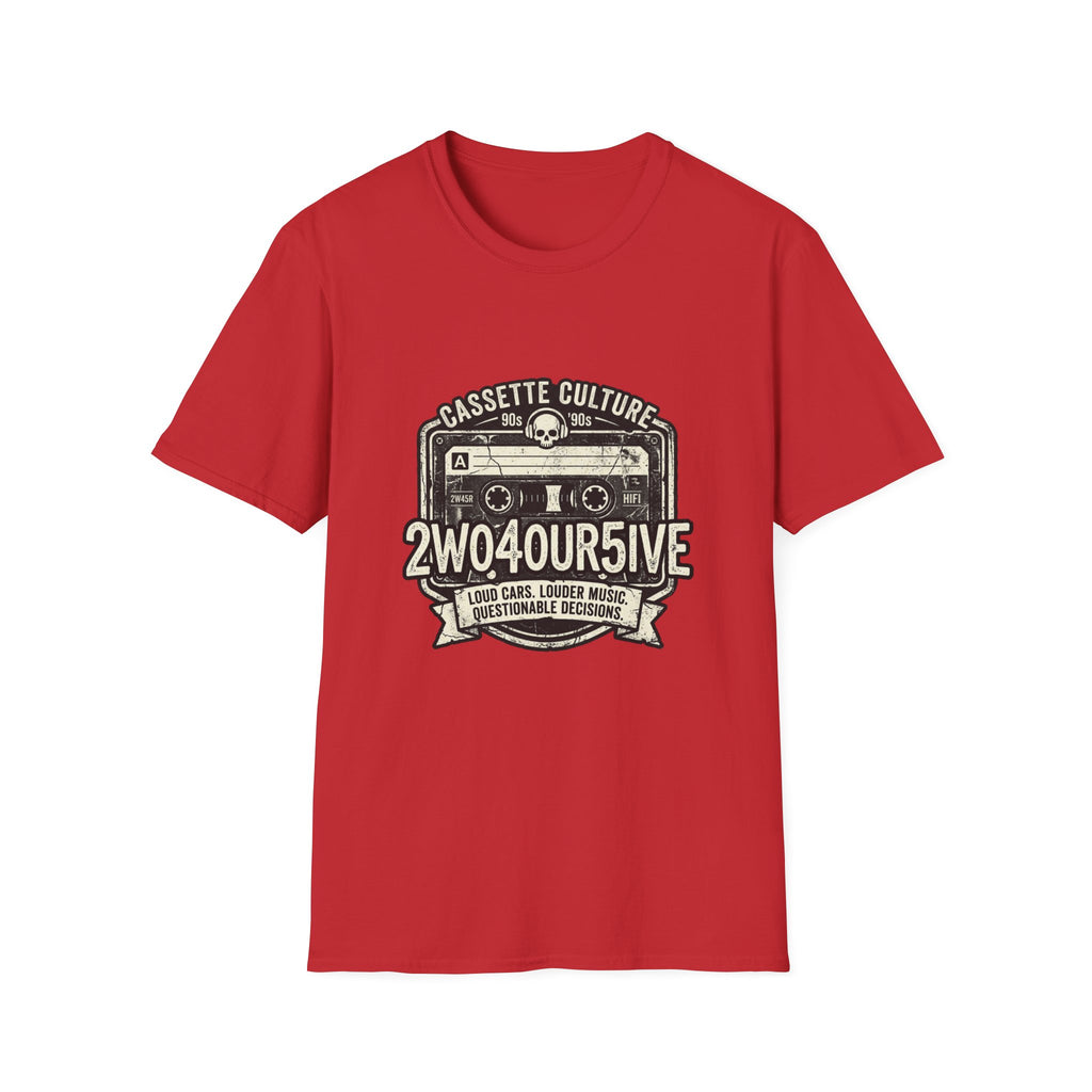 Cassette Culture Vintage Tape T-Shirt — "2W04OUR5IVE" Retro Mix Tape Tee