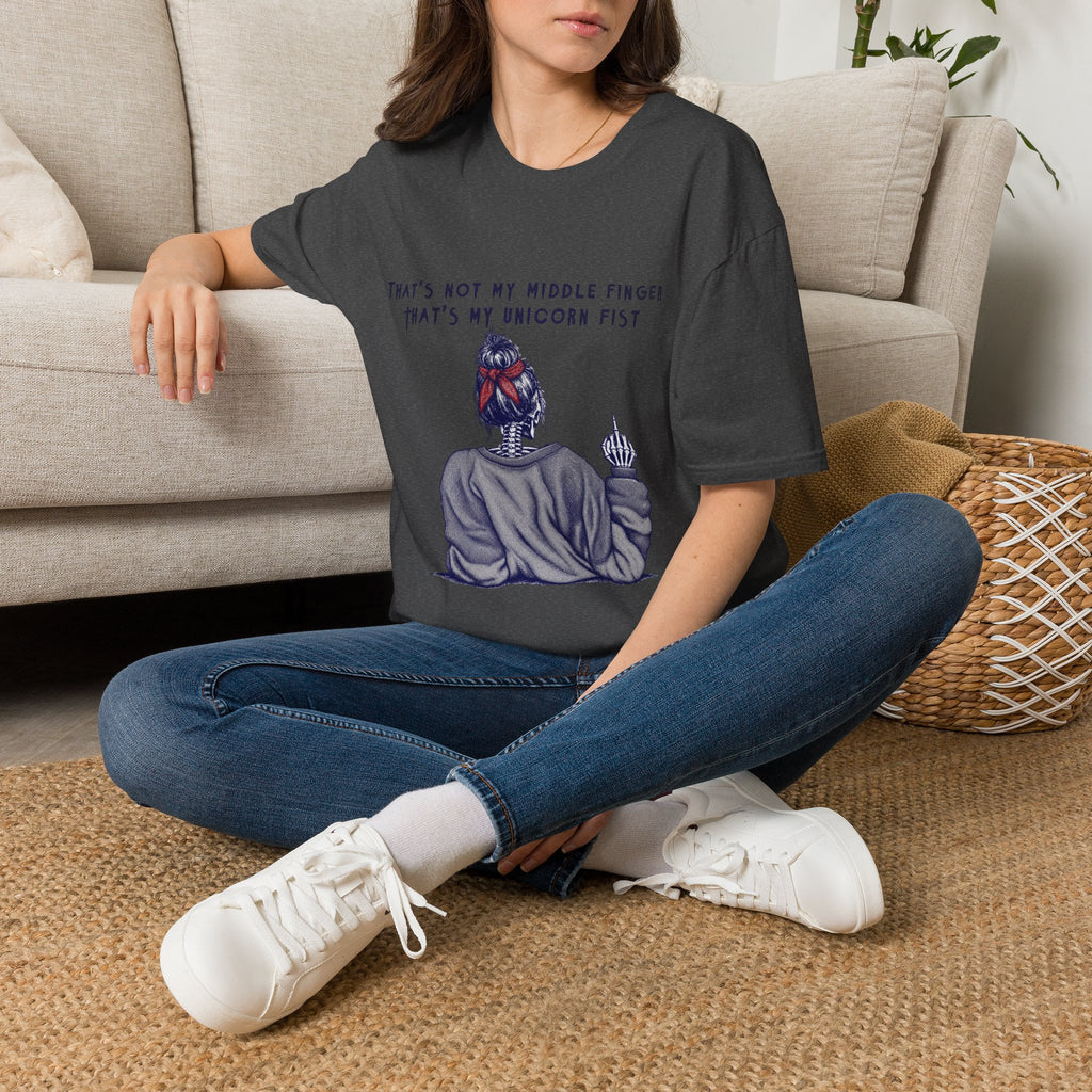 Unicorn Fist T-Shirt — "That’s Not My Middle Finger, That’s My Unicorn Fist" Graphic Tee