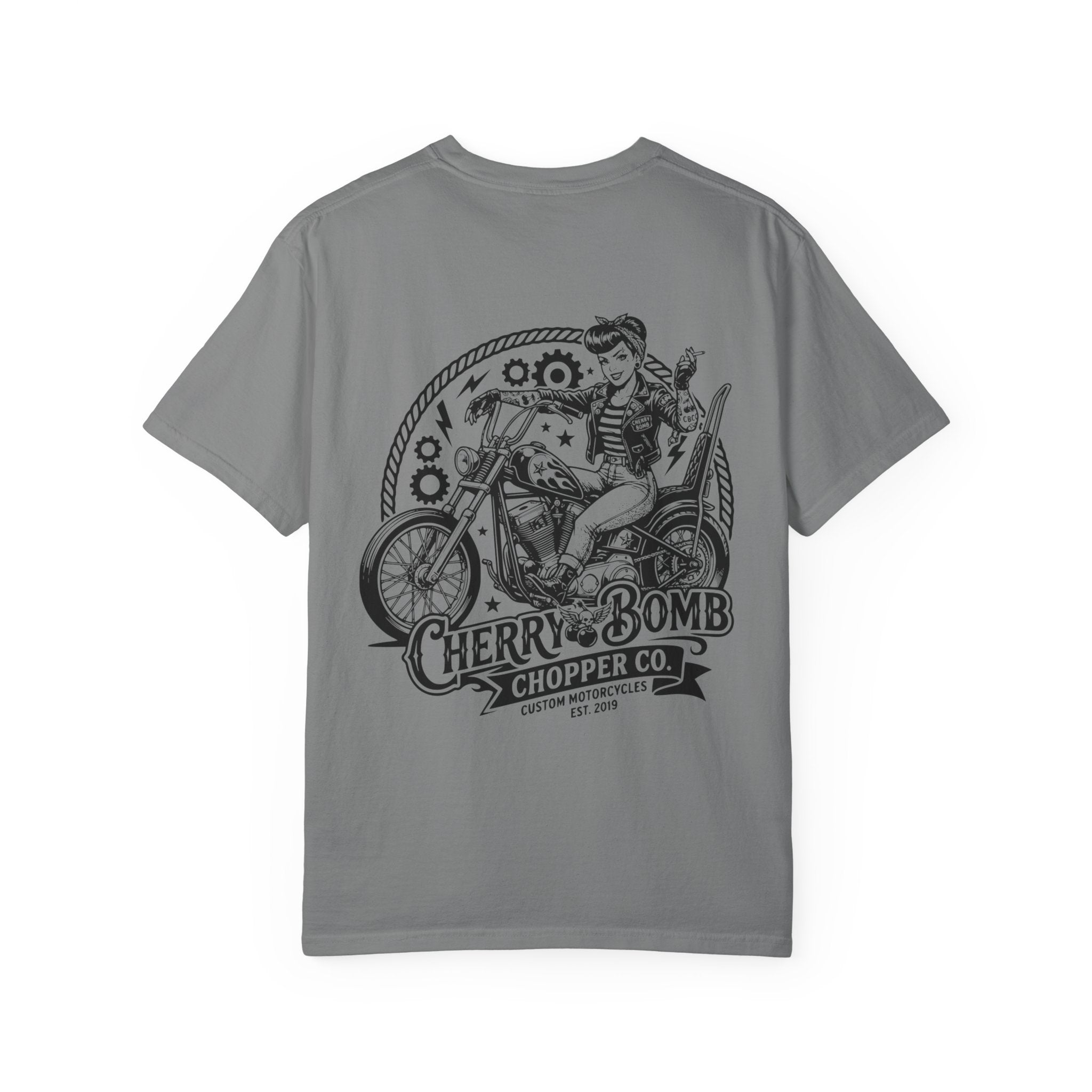Cherry Bomb Chopper Co. Motorcycle T-Shirt