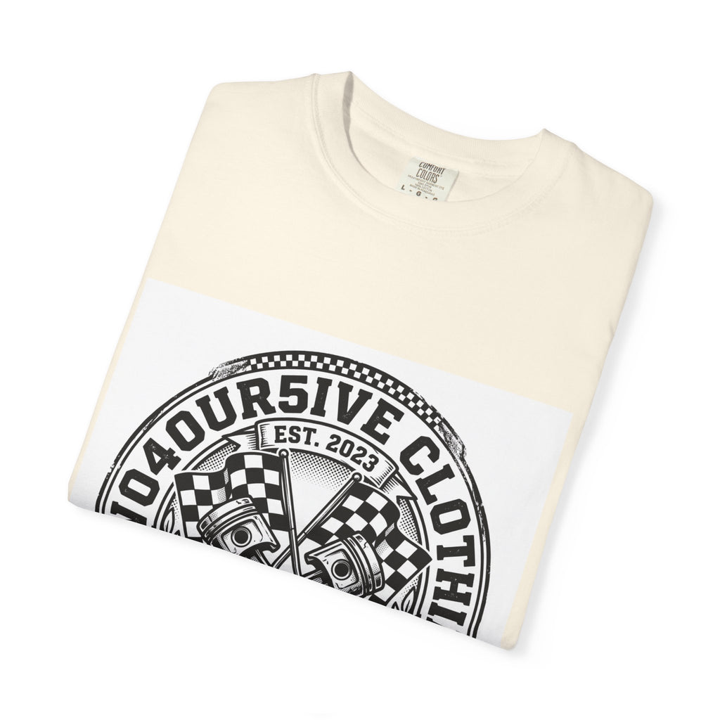 Vintage Racing Crest T-Shirt — '2W04OURSIVE CLOTHING' Graphic Tee