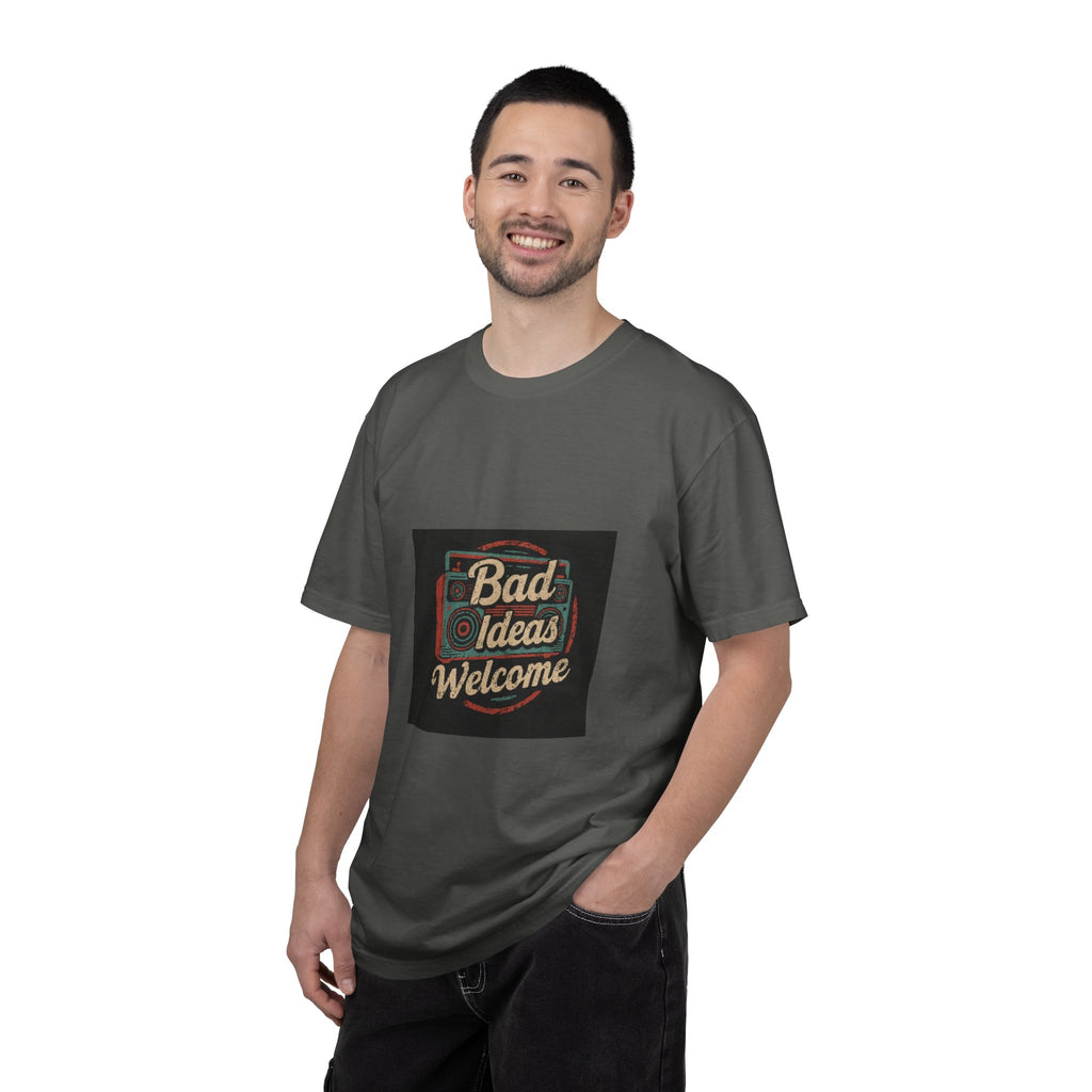 Bad Ideas Welcome T-Shirt — Retro Camera Graphic Tee