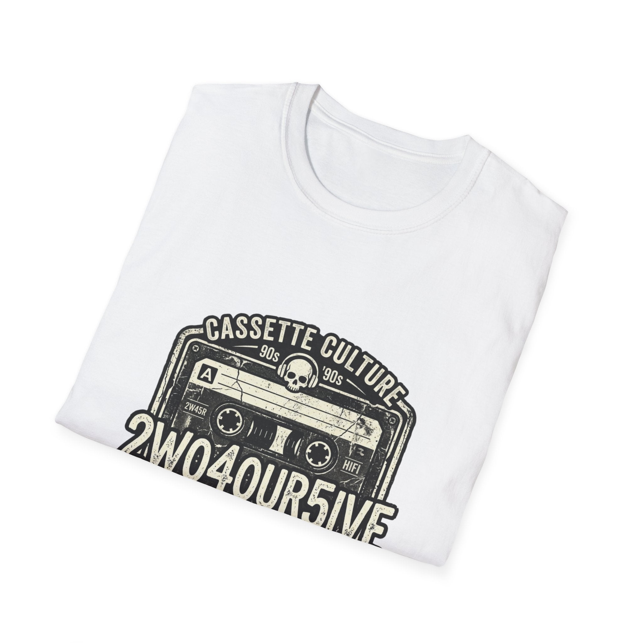 Cassette Culture Vintage Tape T-Shirt — "2W04OUR5IVE" Retro Mix Tape Tee
