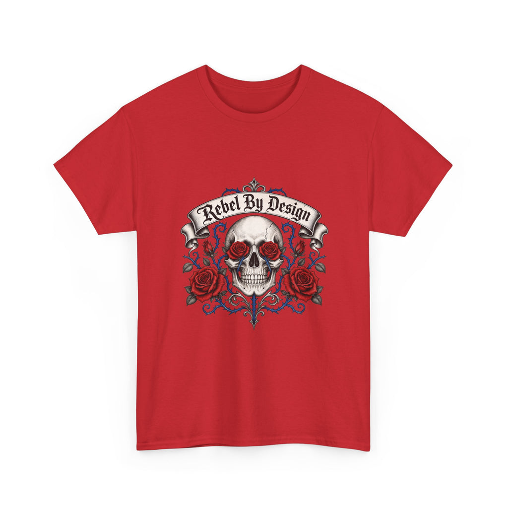 Skull & Roses Tee — "Rebel By Design" Graphic T-Shirt