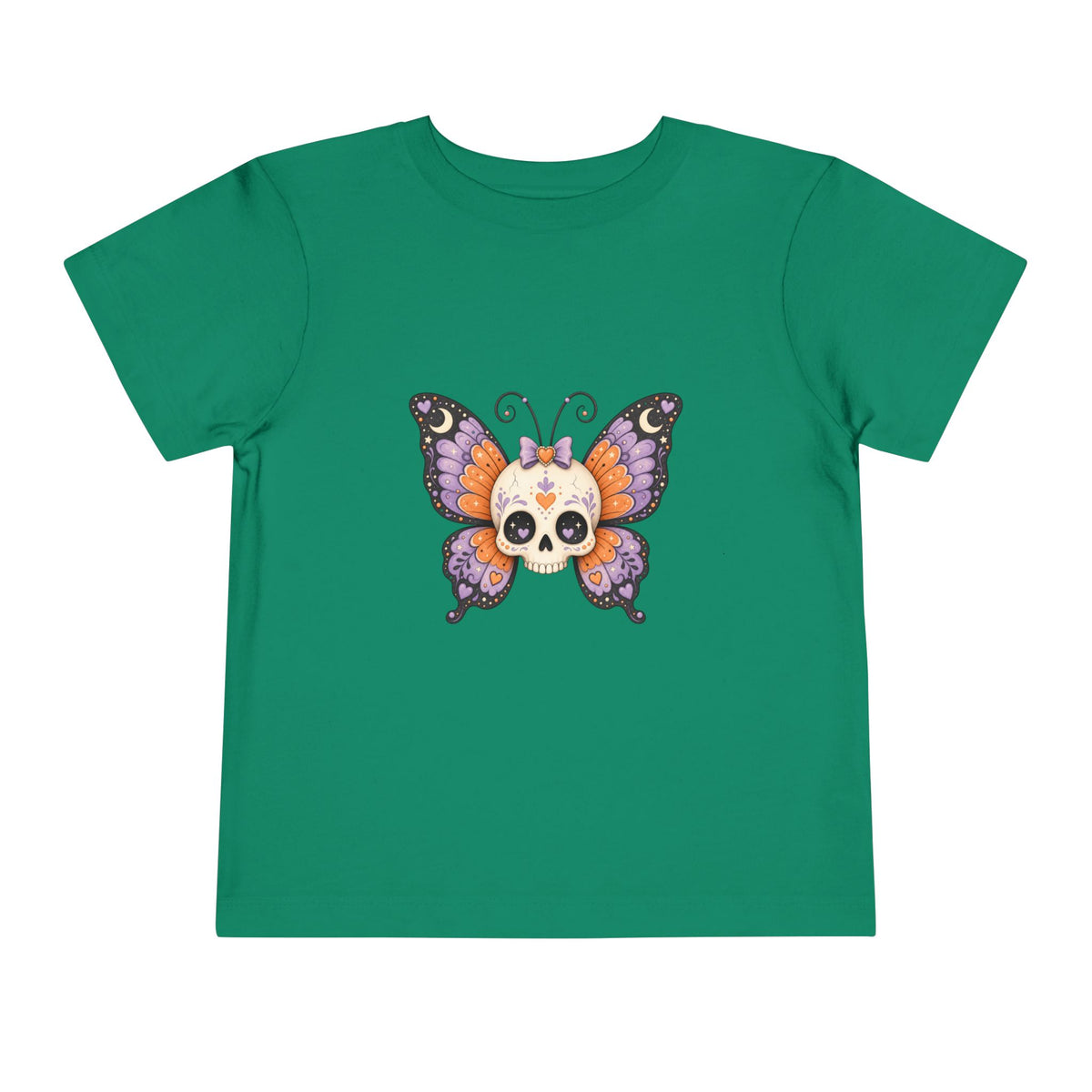 Toddler Tee — Sugar Skull Butterfly Graphic (Day of the Dead Kids Shirt)