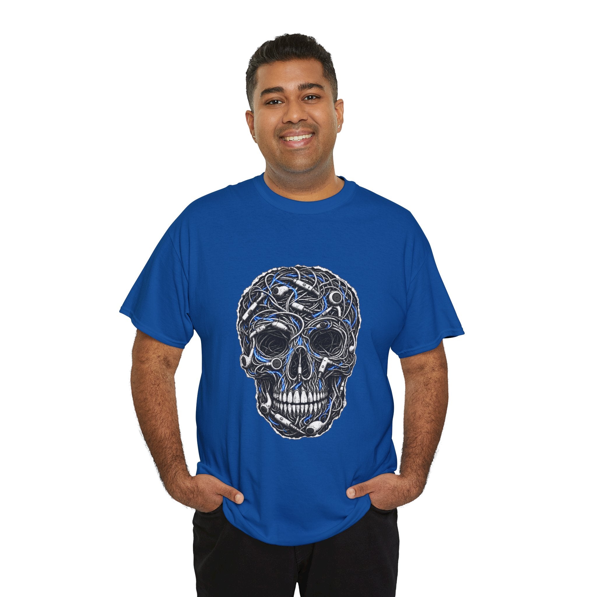 Sketched Celtic Skull Tee – Gothic Skull Graphic T-Shirt