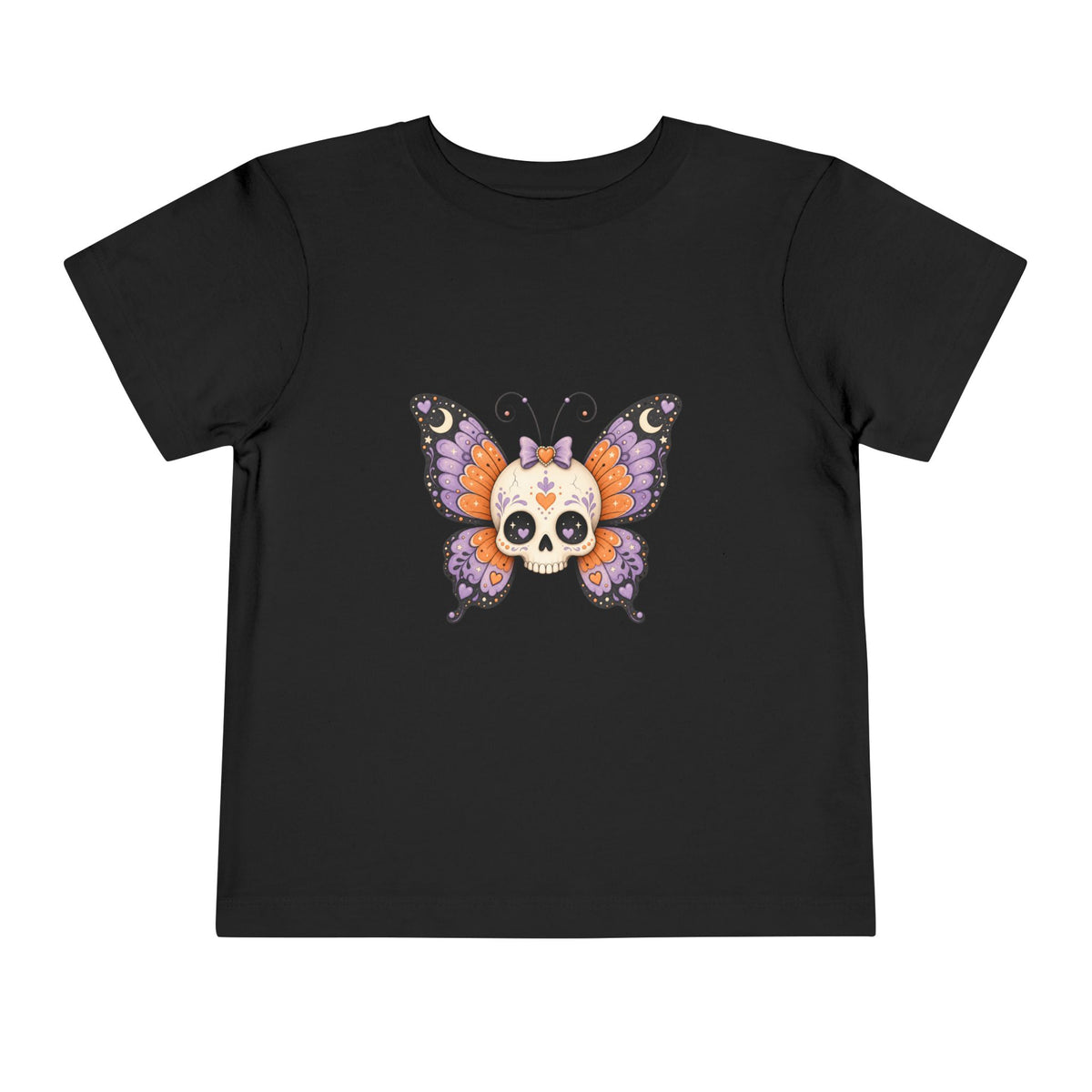Toddler Tee — Sugar Skull Butterfly Graphic (Day of the Dead Kids Shirt)