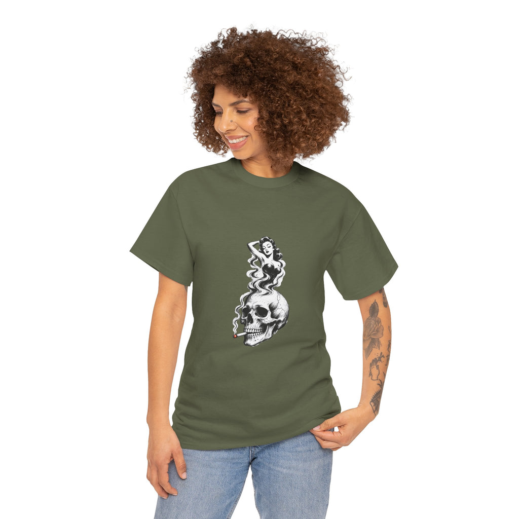 Skull & Pin-Up Graphic Tee