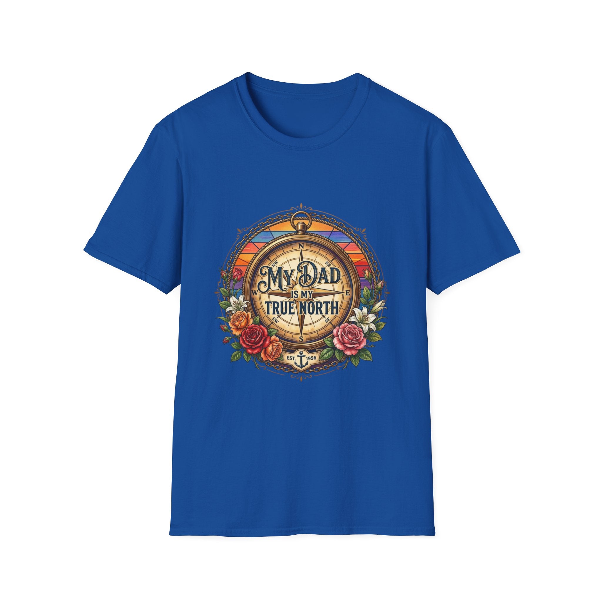 My Dad Is My True North T-Shirt — Nautical Compass Father's Day Tee