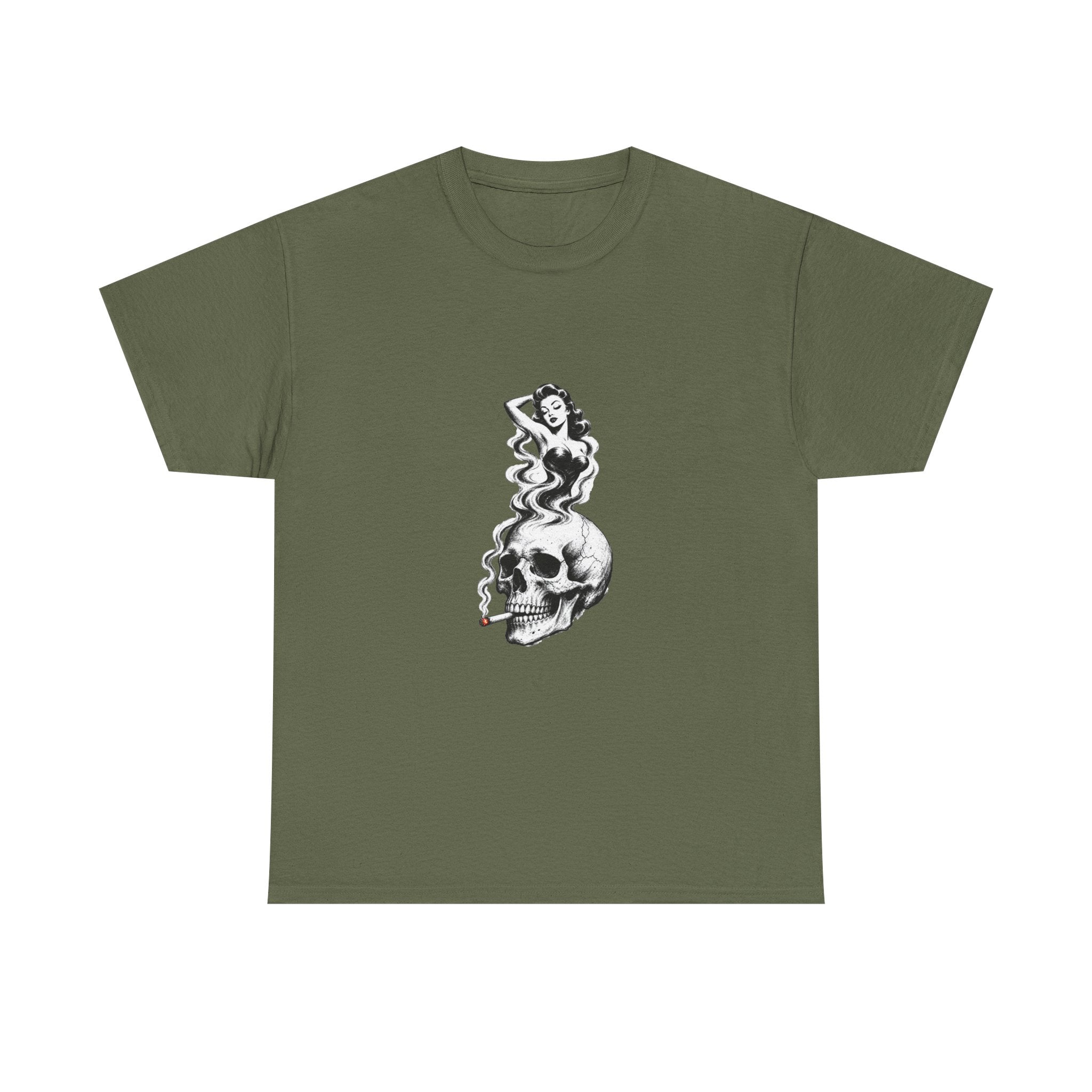 Skull & Pin-Up Graphic Tee