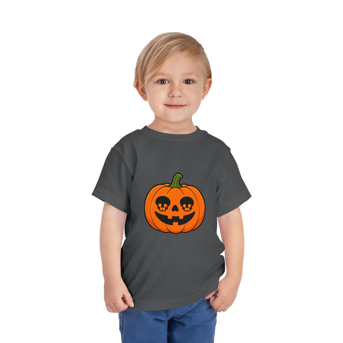 Toddler Pumpkin Jack-O'-Lantern Tee — Cute Halloween Pumpkin Shirt for Kids