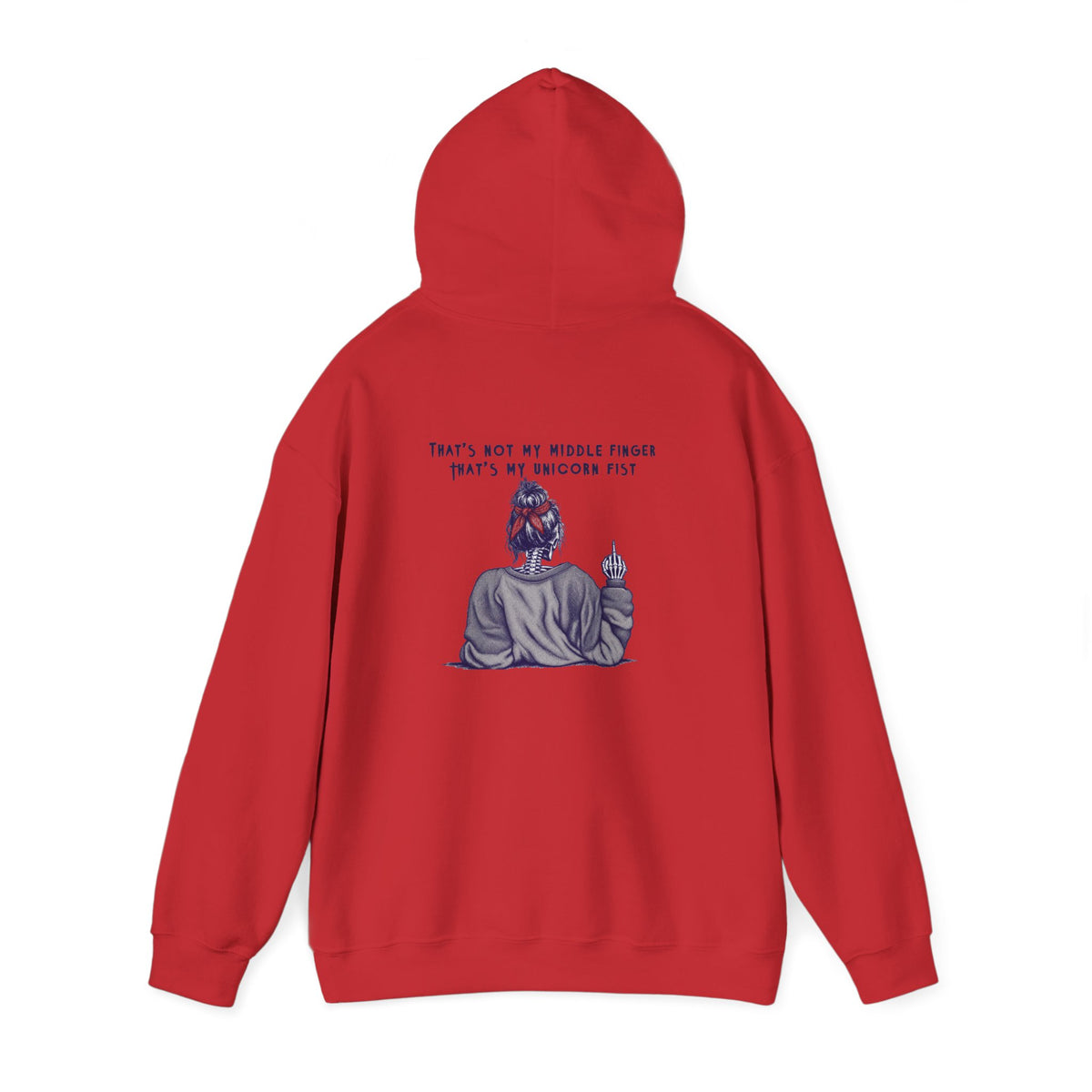 Hoodie — “That’s Not My Middle Finger, That’s My Unicorn Fist” Graphic Hoodie