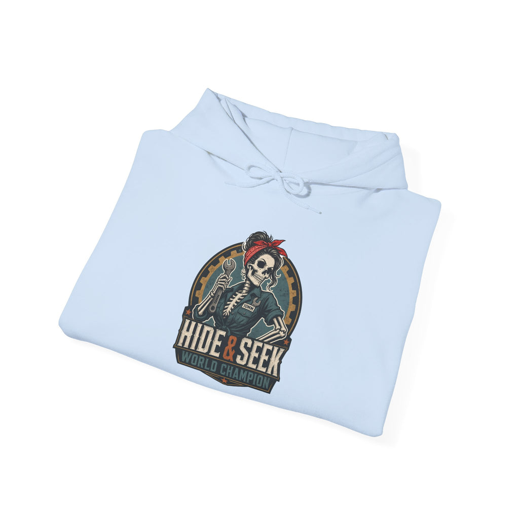 10mm Hide & Seek World Champion Hoodie | Funny Mechanic