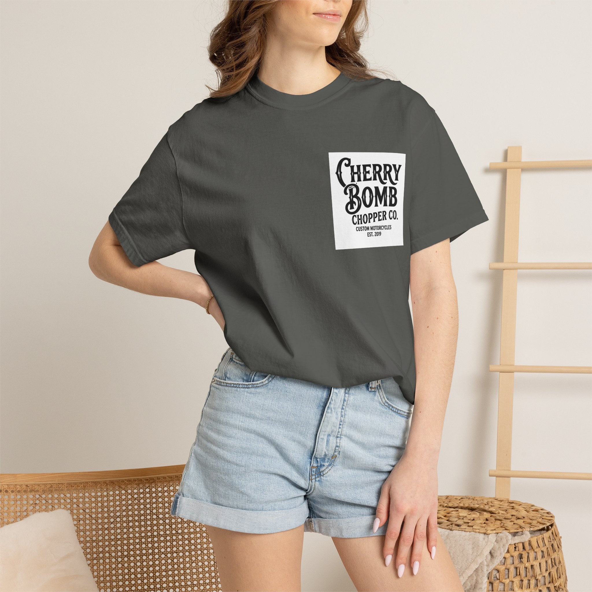 Cherry Bomb Chopper Co. Motorcycle T-Shirt