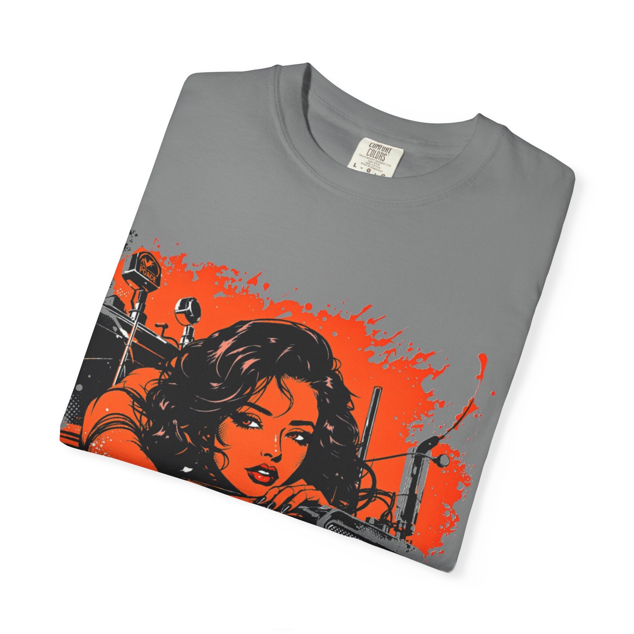 Retro Motorcycle Babe T‑Shirt — Vintage Biker Graphic Tee