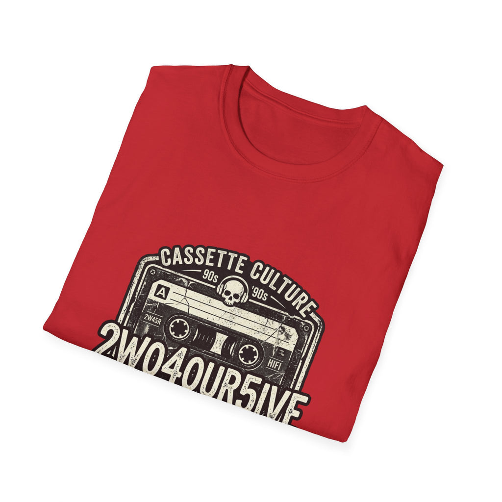Cassette Culture Vintage Tape T-Shirt — "2W04OUR5IVE" Retro Mix Tape Tee