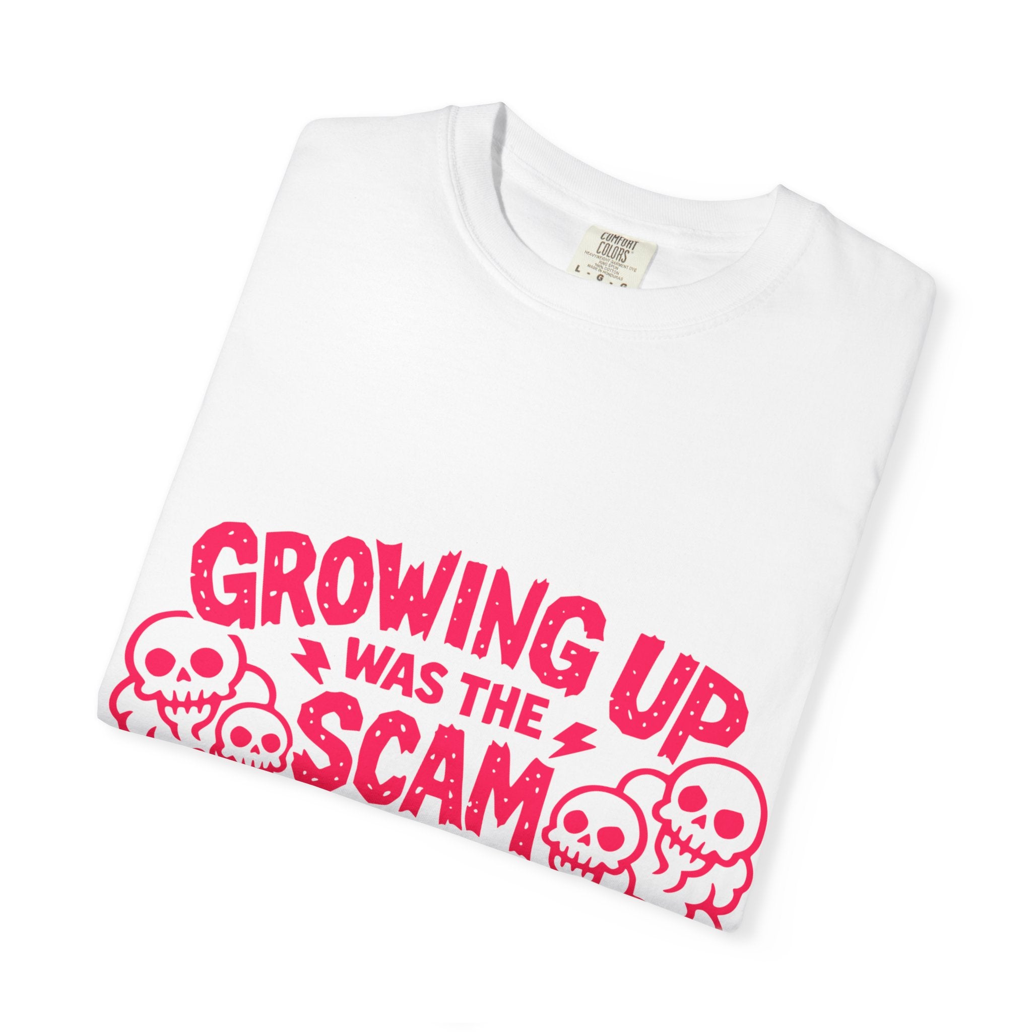 T-Shirt — "Growing Up Was the Scam" Retro Car Graphic Tee