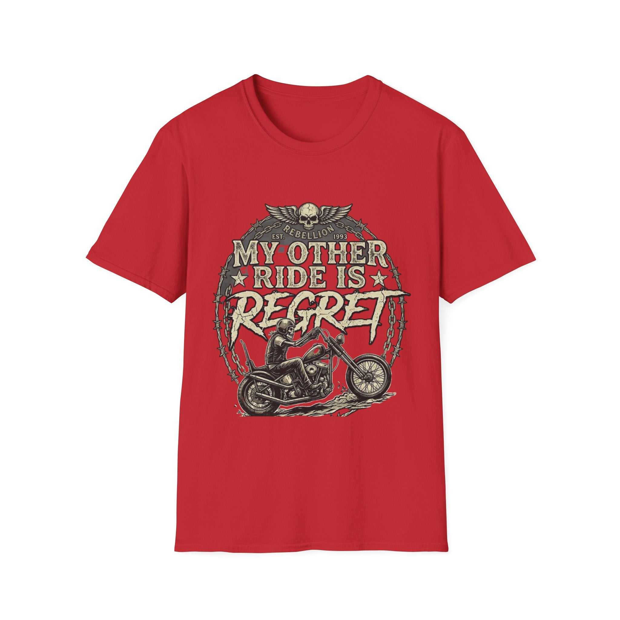 Motorcycle T-Shirt — "My Other Ride Is A Reaper" Vintage Biker Tee