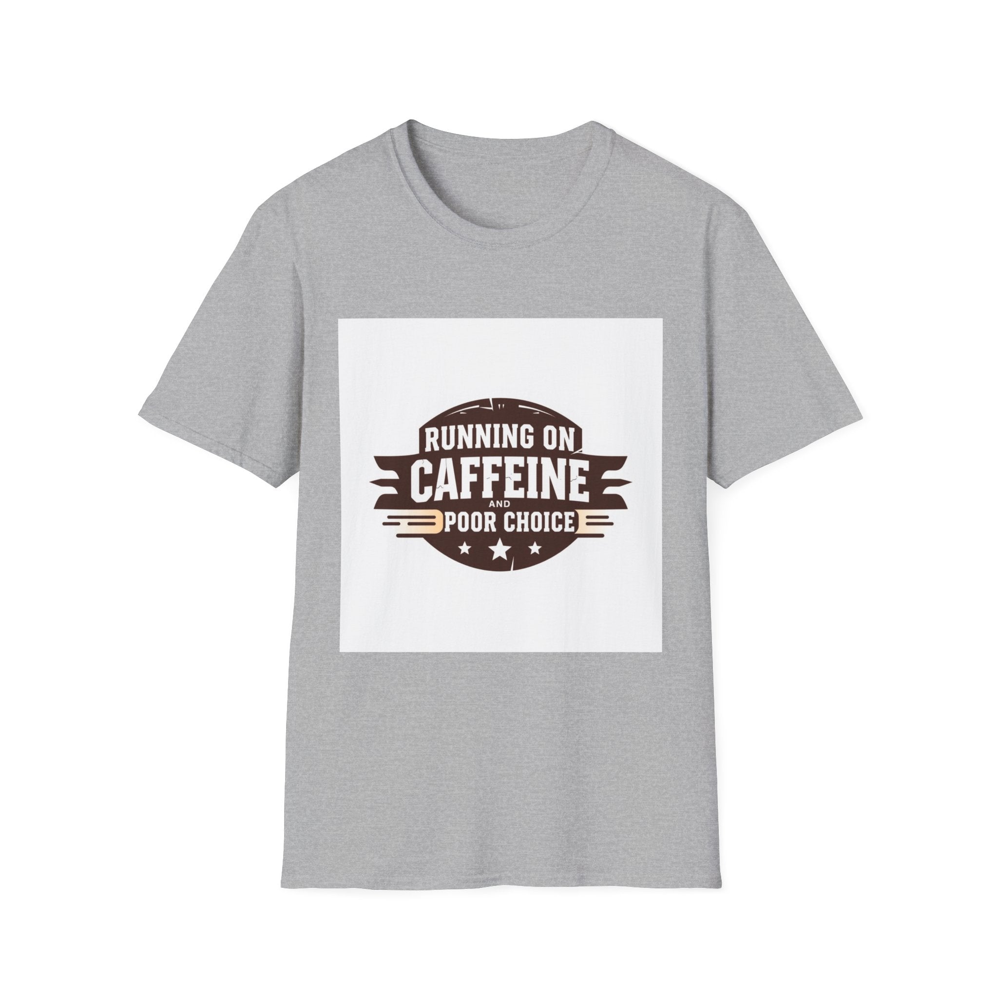 Running on Caffeine T-Shirt — Funny Coffee Lover Tee