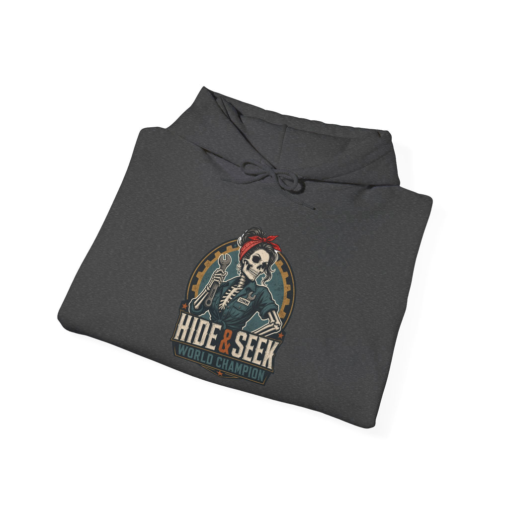 10mm Hide & Seek World Champion Hoodie | Funny Mechanic