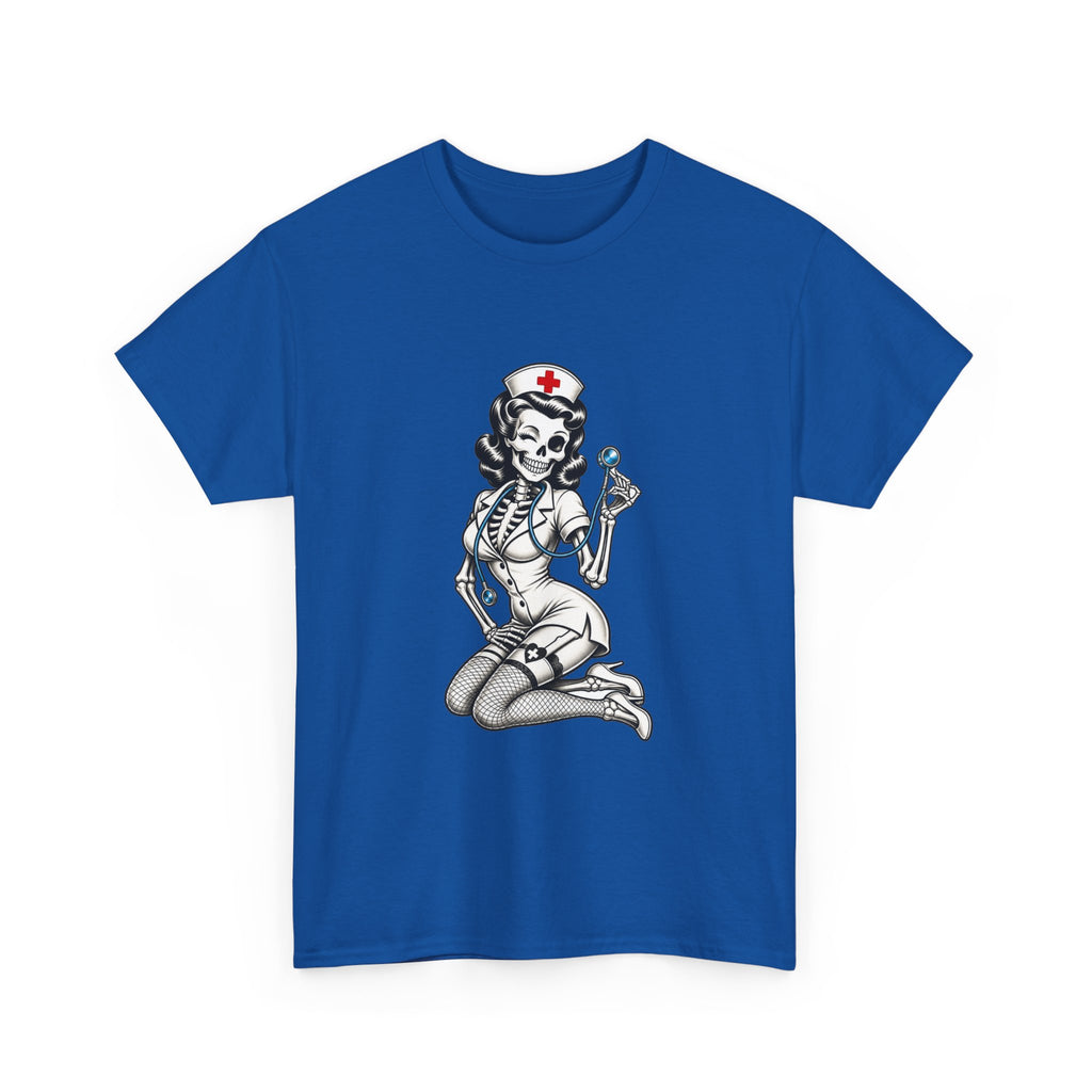 Pin-Up Nurse T-Shirt — Retro Vintage Nurse Girl Graphic Tee