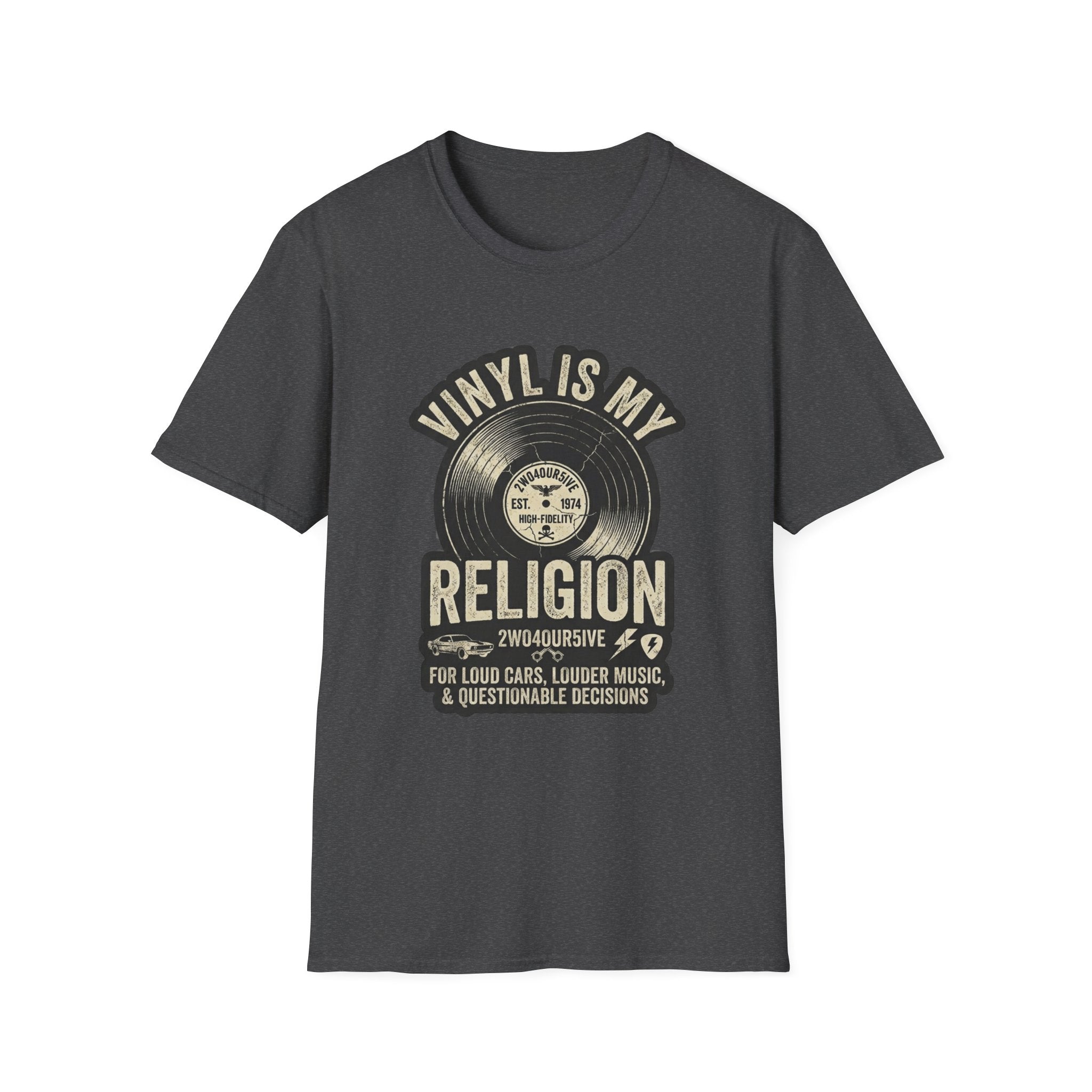 Vinyl Is My Religion T-Shirt — Retro Record Music Lover Tee