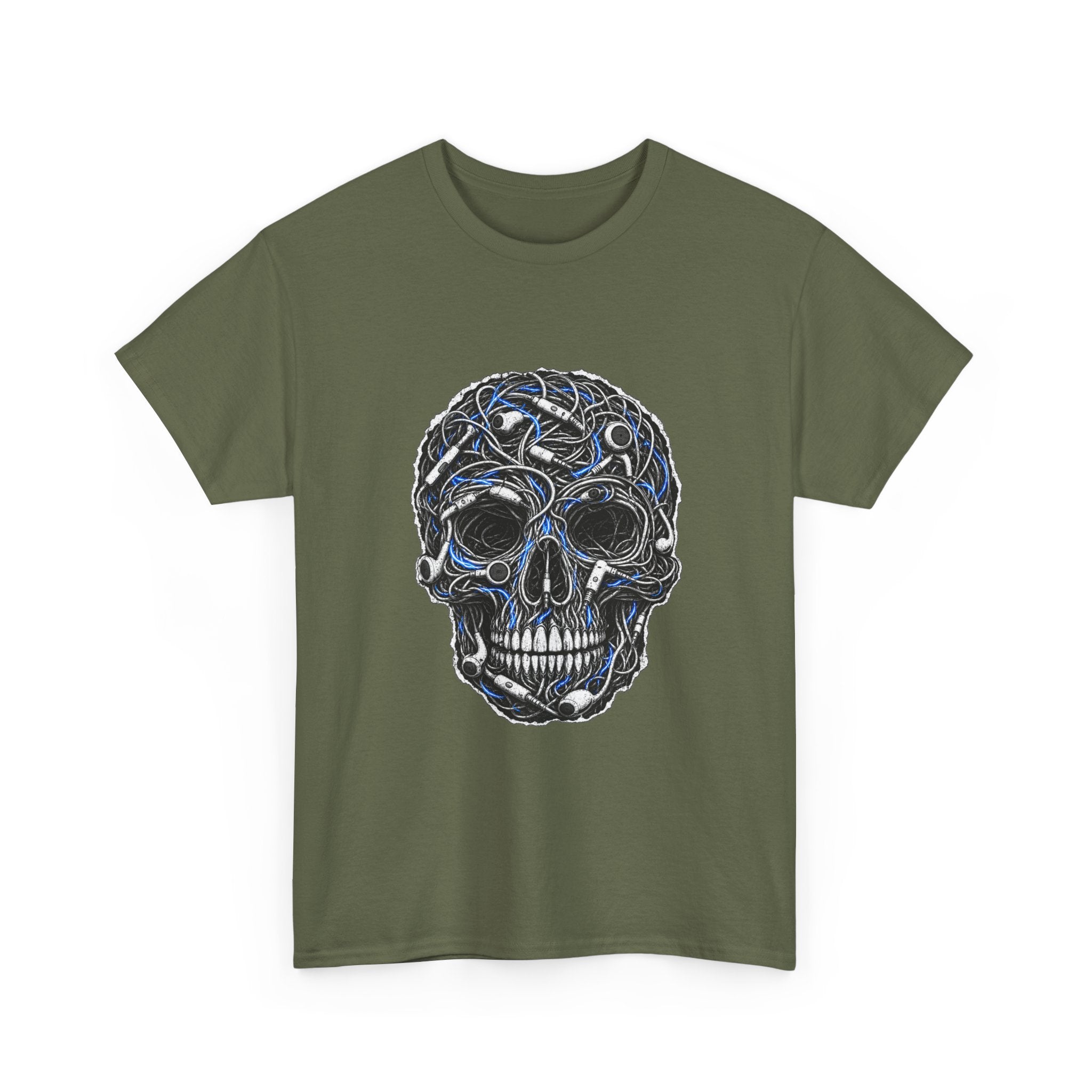 Sketched Celtic Skull Tee – Gothic Skull Graphic T-Shirt
