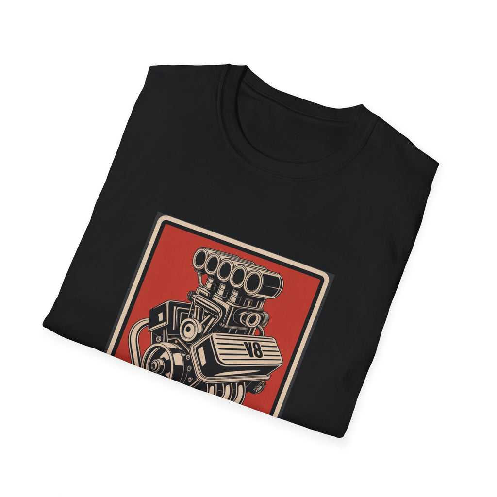 Horsepower Therapy Tee — Vintage V8 Engine Graphic T-Shirt