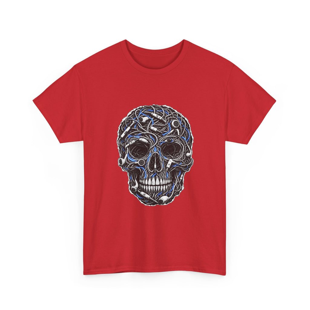 Sketched Celtic Skull Tee – Gothic Skull Graphic T-Shirt