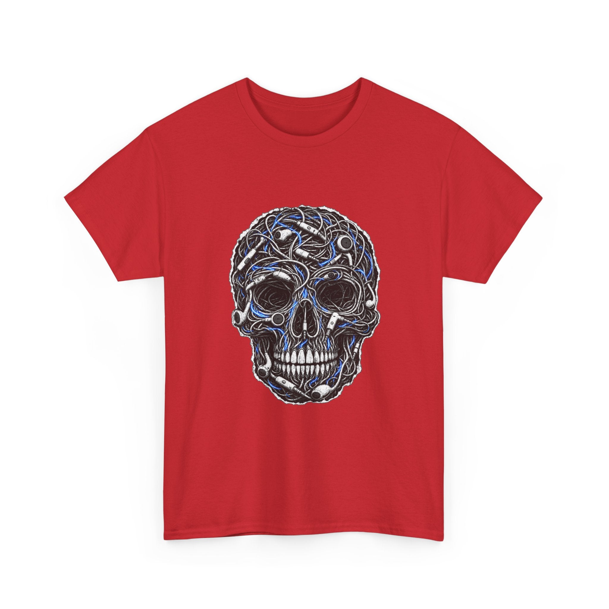 Sketched Celtic Skull Tee – Gothic Skull Graphic T-Shirt