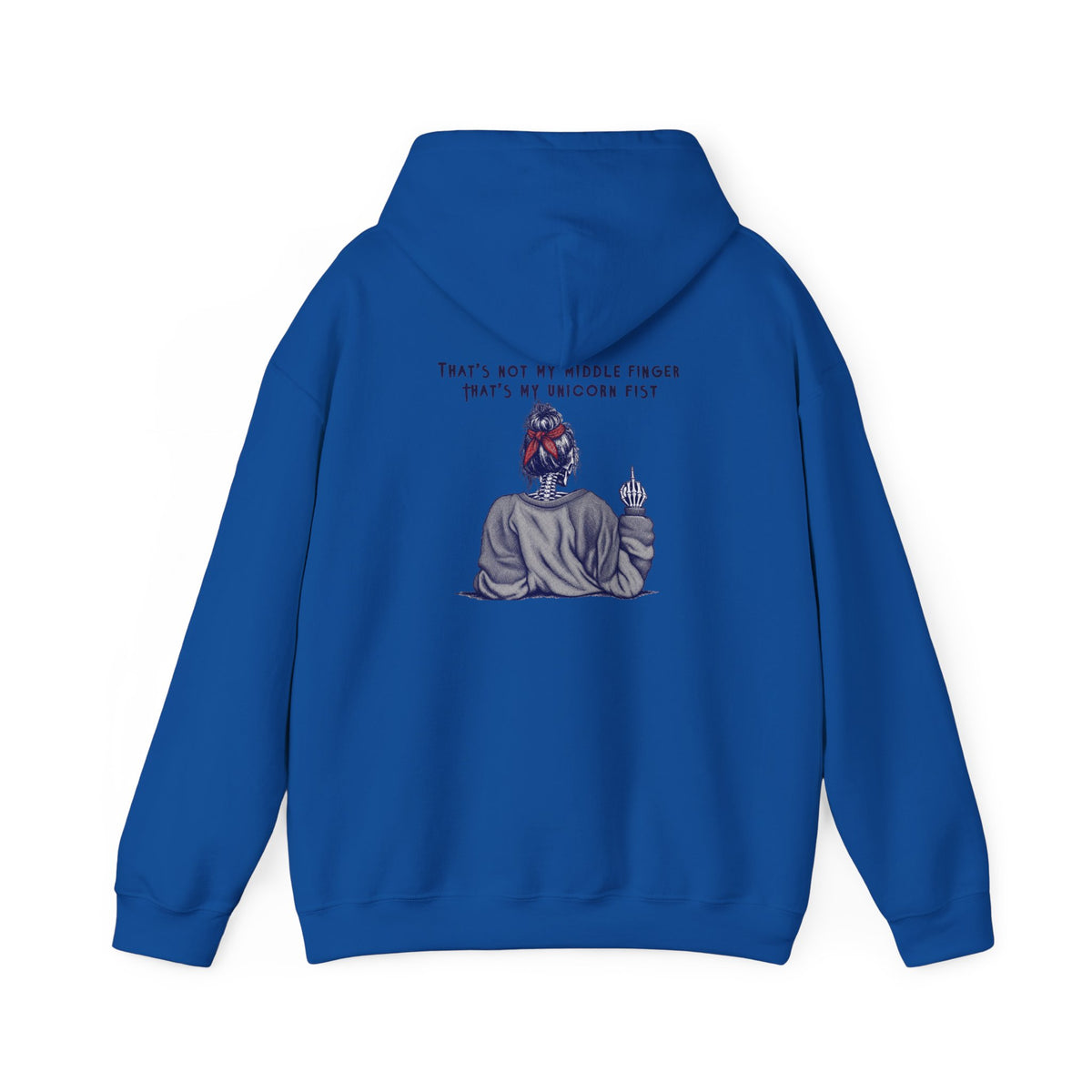 Hoodie — “That’s Not My Middle Finger, That’s My Unicorn Fist” Graphic Hoodie