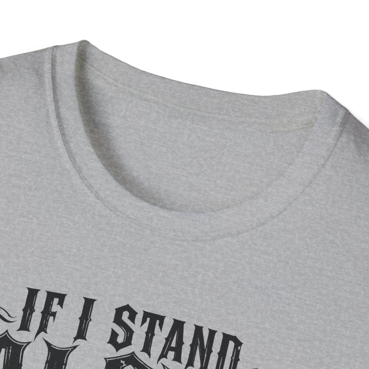 If I Stand Alone Skull Tee — Trust No One Middle Finger Shirt