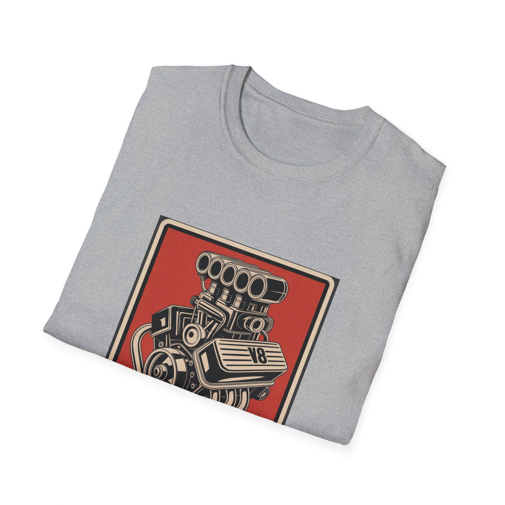 Horsepower Therapy Tee — Vintage V8 Engine Graphic T-Shirt