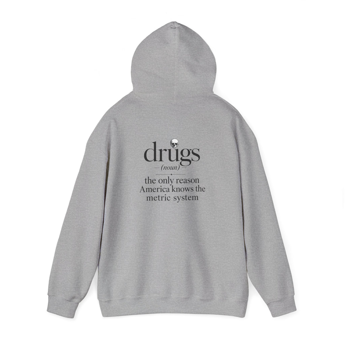Funny 'Drugs' Definition Hoodie – Novelty Graphic Sweatshirt with Sarcastic Quote