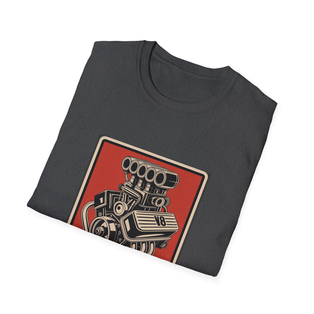 Horsepower Therapy Tee — Vintage V8 Engine Graphic T-Shirt