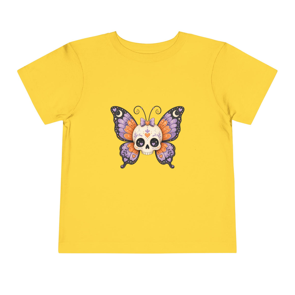 Toddler Tee — Sugar Skull Butterfly Graphic (Day of the Dead Kids Shirt)