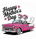 Mother's Day Pink Car Graphic T-Shirt — "Happy Mother's Day"